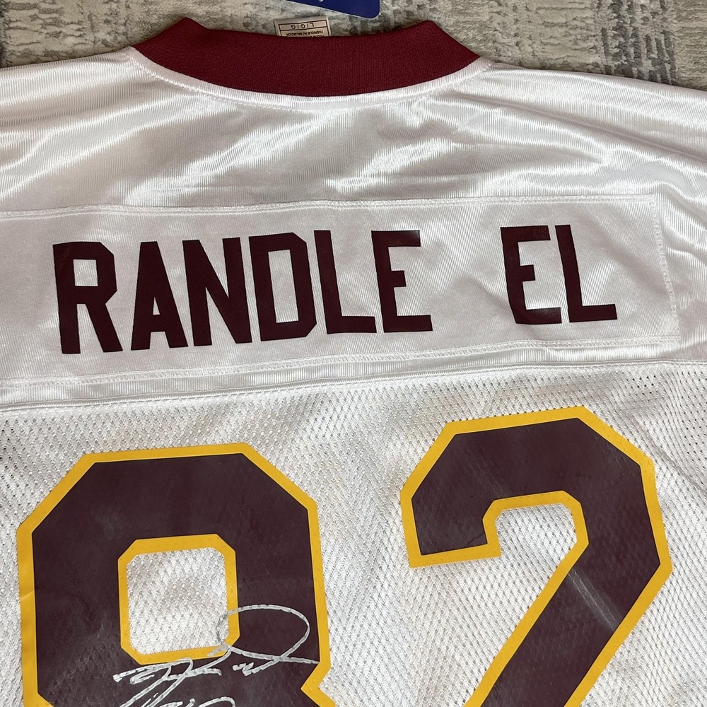 Reebok Antwan Randle El Washington Redskins Jersey Signed White Mens Large NWT‎ - Picture 11 of 16